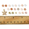 Bohemian Style DIY Disc/Flat Round Handmade Polymer Clay & CCB Plastic Beads & Alloy Enamel Pendant Jewelry Making Kits DIY-FS0007-75-5