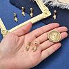 6Pcs Brass Micro Pave Clear Cubic Zirconia European Dangle Charms KK-CJ0002-75-4