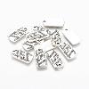 Tibetan Style Alloy Rectangle Pendants TIBEP-Q043-049-RS-1