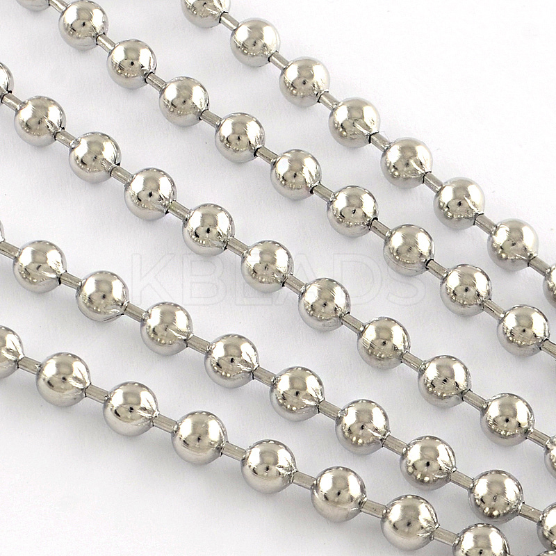 Wholesale 201 Stainless Steel Ball Chains - KBeads.com