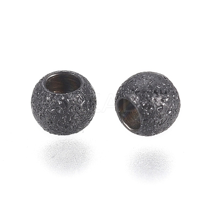 304 Stainless Steel Textured Spacer Beads Ion Plating(IP) STAS-P108-04B-A-1