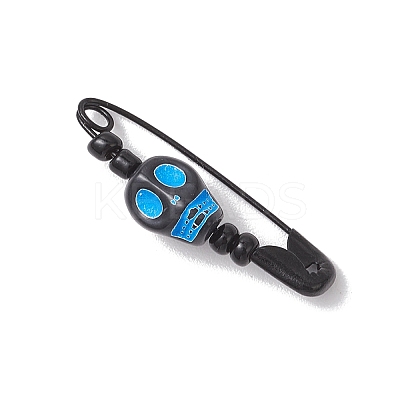 Halloween Theme Skull Iron Pendants PALLOY-JF04181-1