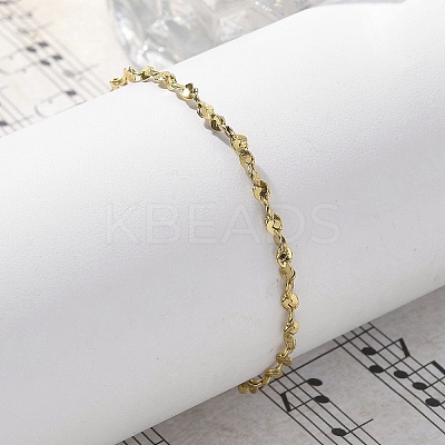 304 Stainless Steel Link Chain Bracelets for Women BJEW-F488-21G-04-1
