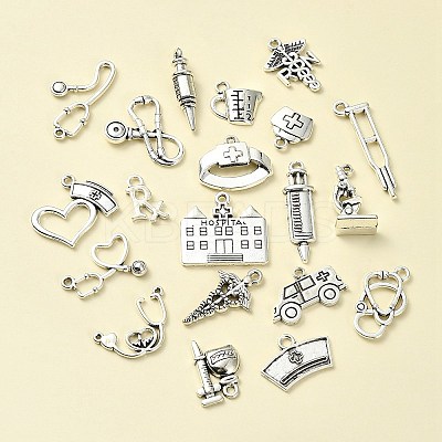 20Pcs 20 Style Tibetan Style Zinc Alloy Pendants TIBEP-YW0001-72-1
