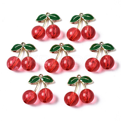 Alloy Enamel Pendants ENAM-N056-185B-1