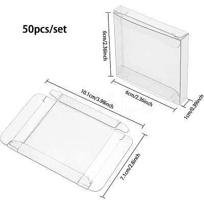 Transparent PVC Box Candy Treat Gift Box CON-BC0006-66-1