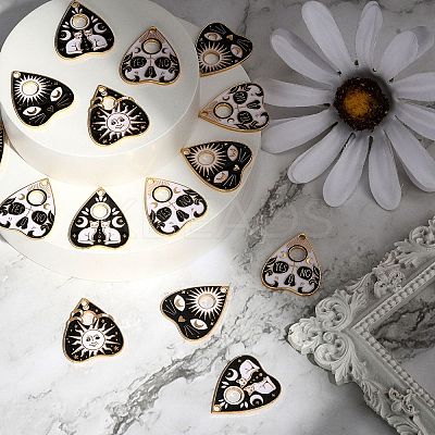 20Pcs 4 Styles Alloy Pendants ENAM-CJ0002-88-1