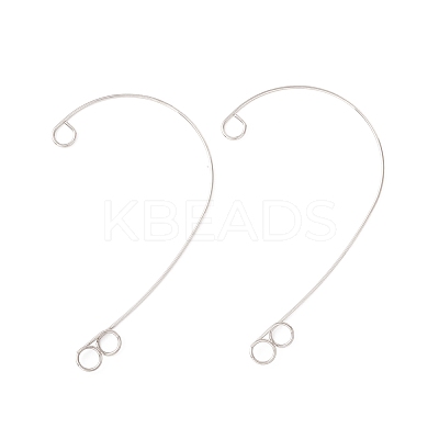 Tarnish Resistant 316 Stainless Steel Ear Cuff Findings STAS-H148-03P-1