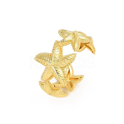 Brass Cuff Rings for Women RJEW-H256-17B-G-1