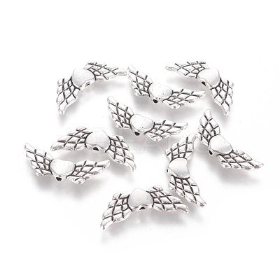 Tibetan Style Alloy Angeltee Beads X-TIBEB-5494-AS-RS-1