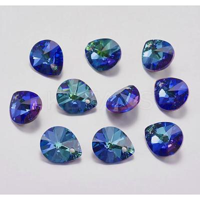 Faceted K9 Glass Rhinestone Charms RGLA-F053-C-001BB-1