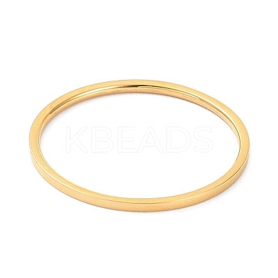 1mm Polished Plain Dome Finger Ring for Girl Women RJEW-C012-02E-G-1