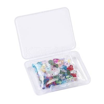 72Pcs 12 Colors Transparent Birthstone Glass Beads GLAA-ZZ0001-02-1