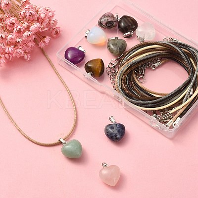 DIY Heart Necklace Making Kit DIY-YW0007-23-1