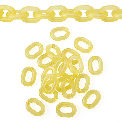 20Pcs Transparent Acrylic Quick Link Connectors OACR-TADJ0001-03K-1