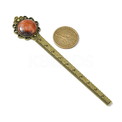 Mixed Natural & Synthetic Gemsotne Bookmarks AJEW-JK00282-1