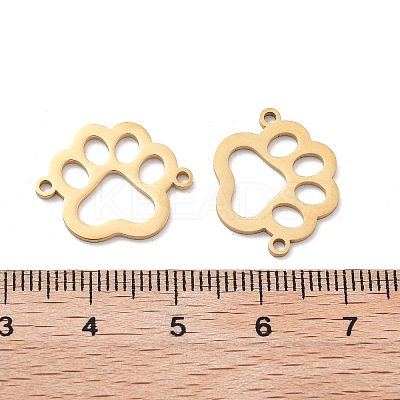 Ion Plating(IP) 304 Stainless Steel Hollow Connector Charms STAS-P332-02G-1