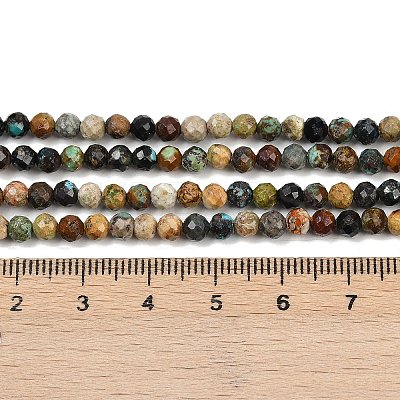 Natural HuBei Turquoise Beads Strands G-L628-B02-4mm-02-1