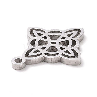 Non-Tarnish 304 Stainless Steel Hollow Pendants STAS-P313-03P-1