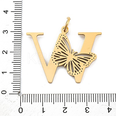 Ion Plating(IP) 201 Stainless Steel Pendants STAS-N103-184G-W-1