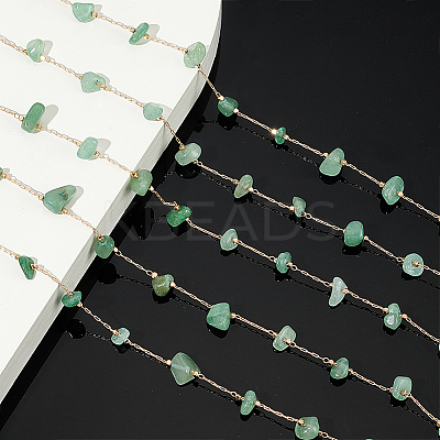 DIY Natural Green Aventurine Jewelry Set Making Kit DIY-WR0004-16A-1