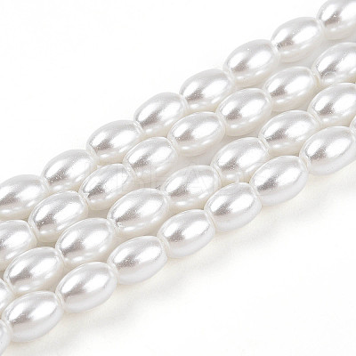 Baking Paint Pearlized Glass Pearl Bead Strands HY-T002-01C-01-1