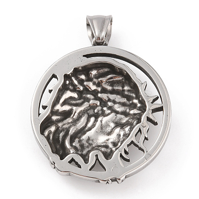 304 Stainless Steel Pendants STAS-A083-24AS-1