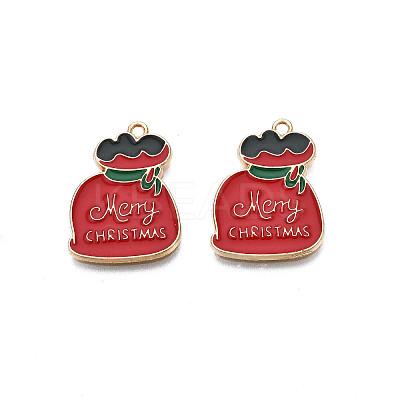 Rack Plating Alloy Enamel Charms X-ENAM-N055-162-1