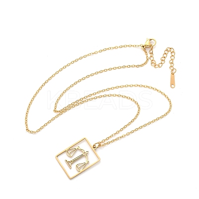 304 Stainless Steel Necklace LS-NJEW-D330-01G-07-1