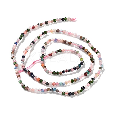 Natural Mixed Gemstone Beads Strands G-F619-21-2mm-1