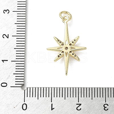 Brass Micro Pave Cubic Zirconia Pendants KK-L248-07G-03-1