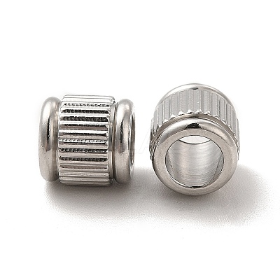 Non-Tarnish 201 Stainless Steel European Beads STAS-M089-03P-1