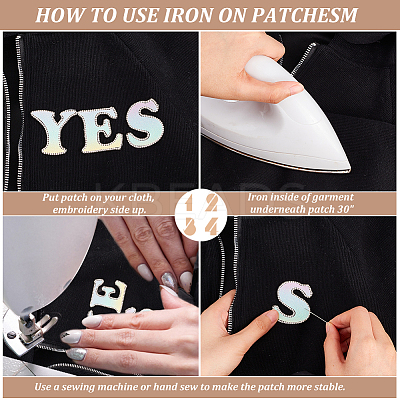Hotfix Rhinestone Patches DIY-WH0366-68-1
