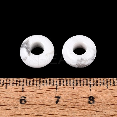 Natural Howlite European Beads G-Q602-04C-1