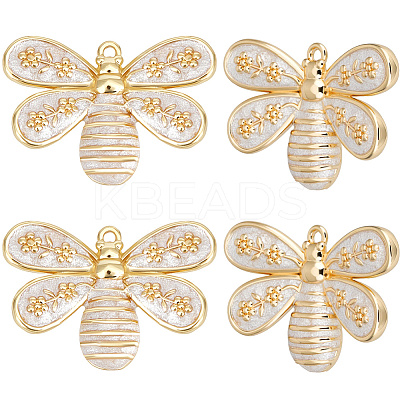 6Pcs Rack Plating Brass Enamel Pendants KK-BBC0017-66-1