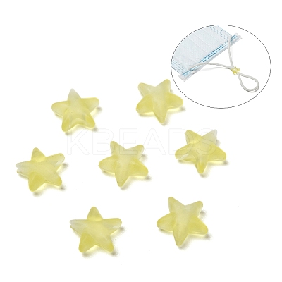 Star PVC Plastic Cord Lock for Mouth Cover LS-KY-D013-02D-1