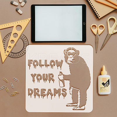 PET Hollow Out Drawing Painting Stencils DIY-WH0391-0902-1