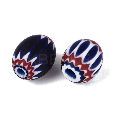 Handmade Millefiori Glass Barrel Beads LS-LA-N002-18D-1