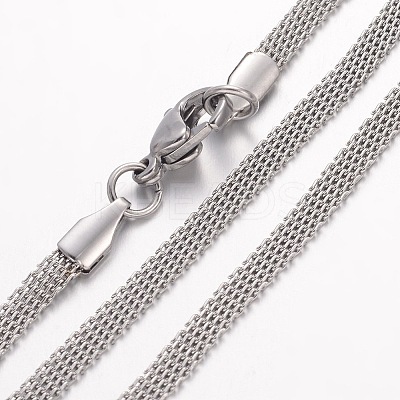 Non-Tarnish 304 Stainless Steel Necklace LS-MAK-K004-04P-1