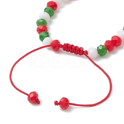 Christmas Theme Alloy Enamel Charm Bracelets BJEW-JB12411-1