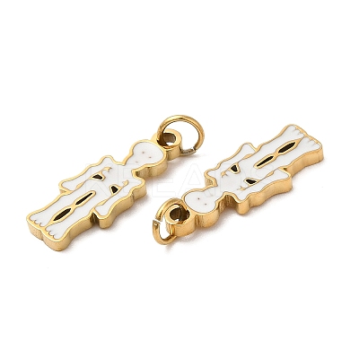 Halloween Ion Plating(IP) 304 Stainless Steel Pendants STAS-D066-09G-1
