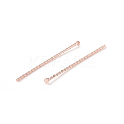 Brass Flat Head Pins KK-WH0058-03B-RG-1