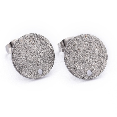 Non-Tarnish 304 Stainless Steel Stud Earring Findings STAS-Z021-C-01P-1