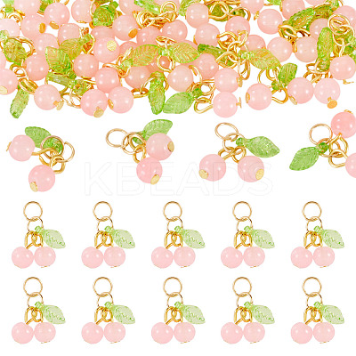 30Pcs Glass Pendants PALLOY-TAC0209-1