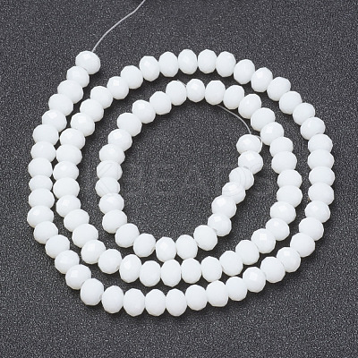 Opaque Solid Color Glass Beads Strands EGLA-A034-P6mm-D01-1
