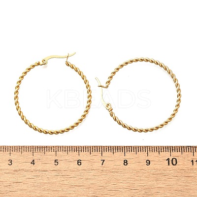 201 Stainless Steel Hoop Earrings EJEW-Q026-13G-A-1