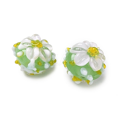 Handmade Lampwork Enamel Beads LAMP-Z020-05B-1