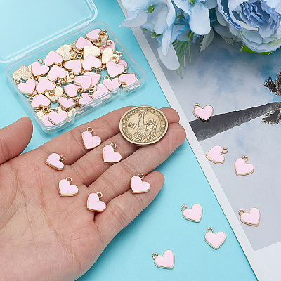 60Pcs Alloy Enamel Charms ENAM-ME0001-17-1