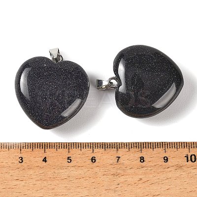 Synthetic Blue Goldstone Pendants GG-CBAA0EE-04P-07-1