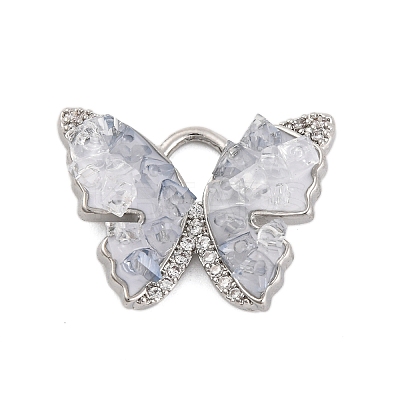 Natural Quartz Crystal Rock Crystal Pendants KK-Z066-04P-1